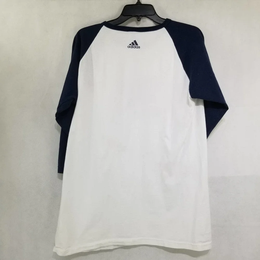Vintage Adidas Shirt Pitt Baseball Raglan 1980s Medium USA Made - Picture 6 of 12